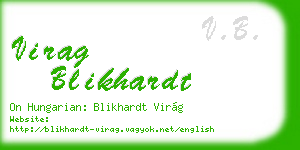 virag blikhardt business card